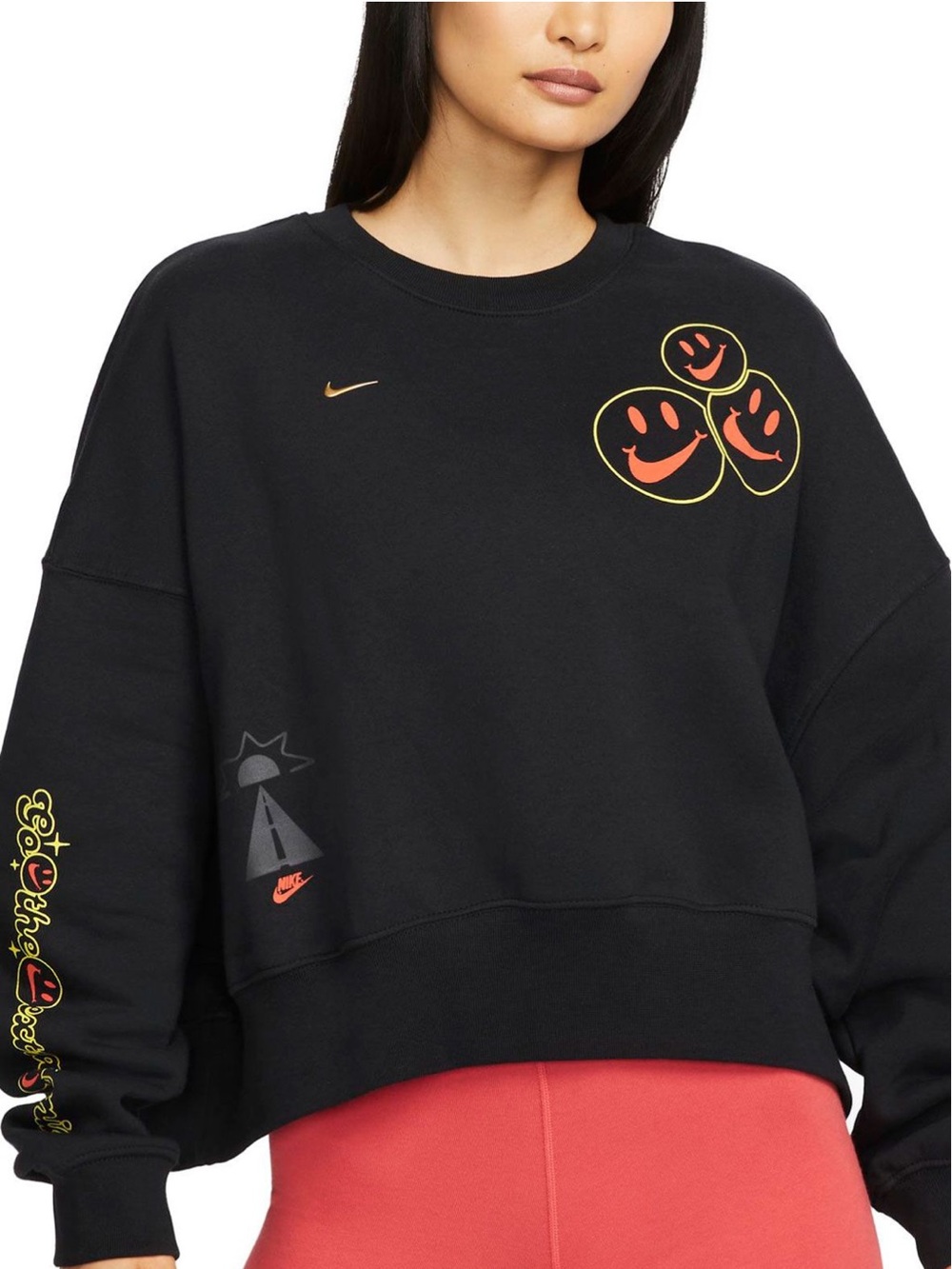 Nike Fleece Crewneck Go the extra smile Sweatshirt